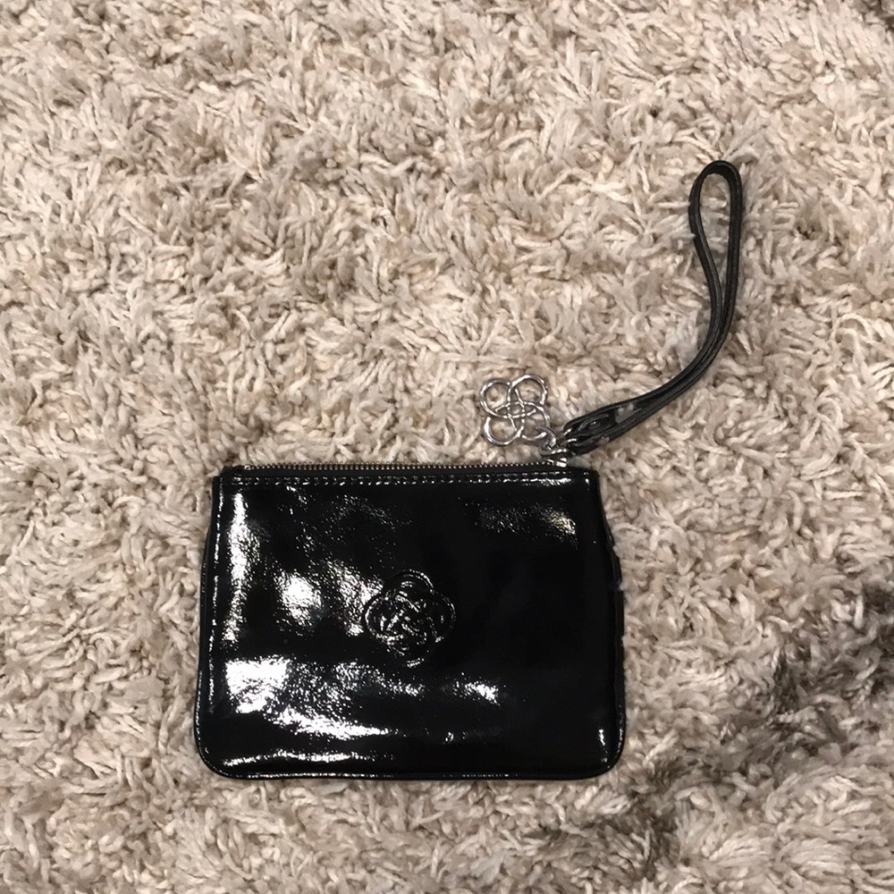 Stella and Dot patent leather wristlet